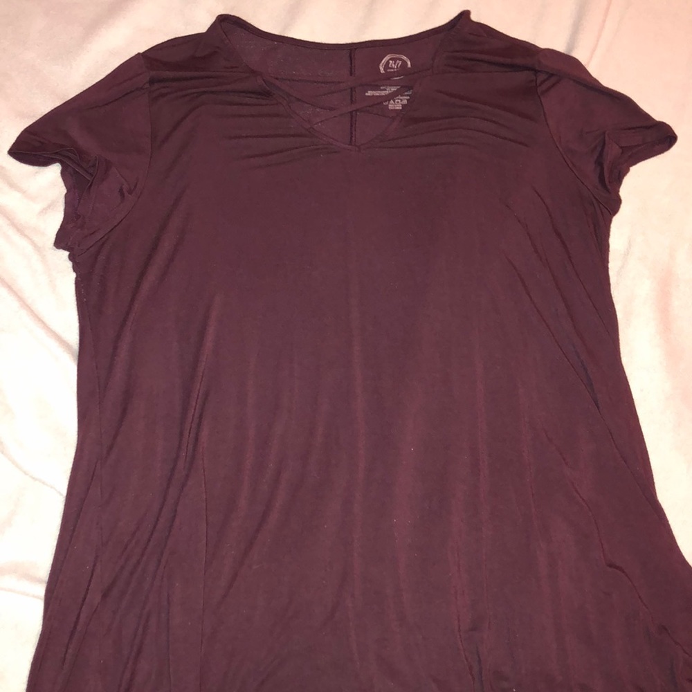 Dark purple Maurice’s dress